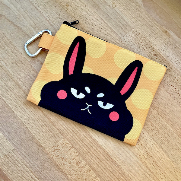 Zipper Pouch: Grumpy Bun