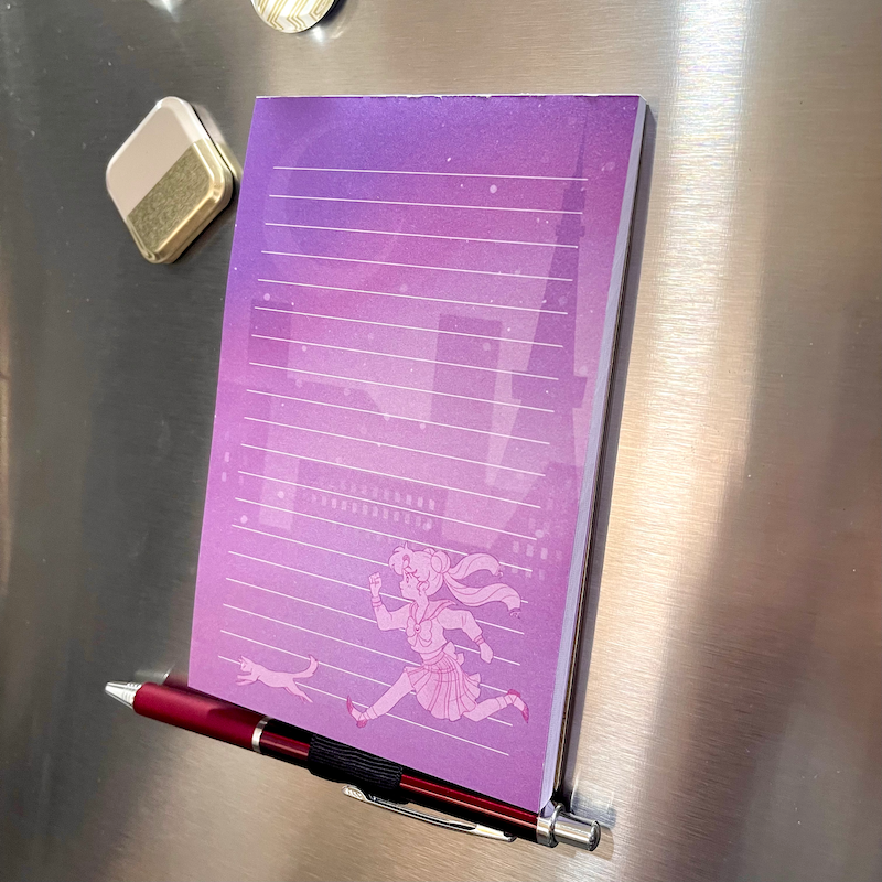 Magnetic Memo Pad: Meatball Head