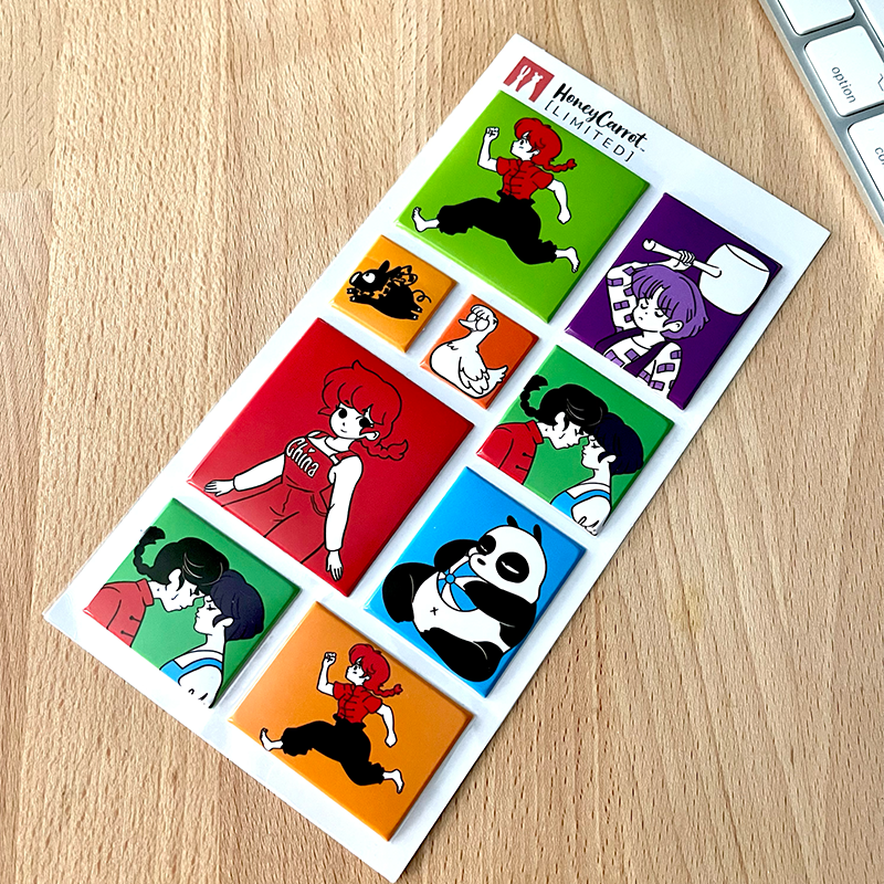 Puffy Sticker Sheet: Pigtailed Girl