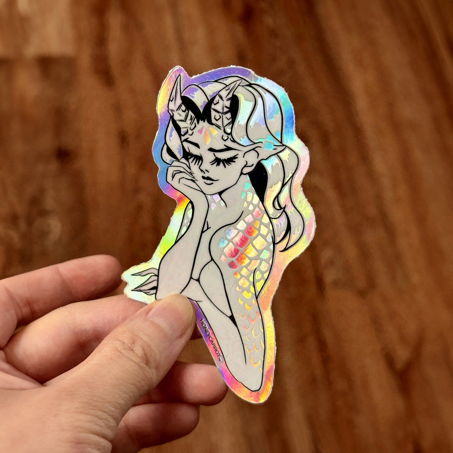 Sticker: Scaled Tiefling