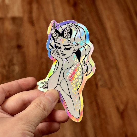 Sticker: Scaled Tiefling